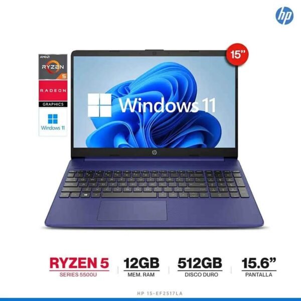 HP 15-EF2560LA Ryzen 5 | Laptop 12GB RAM 512GB SSD